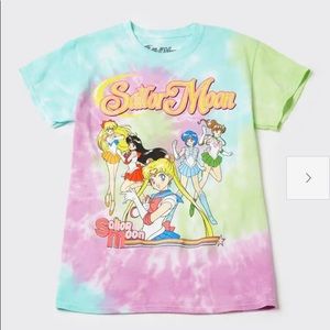 Sailor moon tie dye shirt